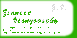 zsanett visnyovszky business card